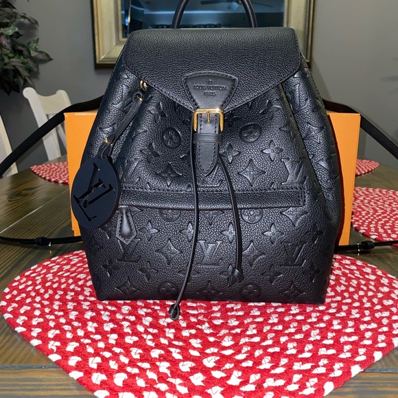 Louis Vuitton Montsouris Black Women's Backpack - Picture 1 of 11